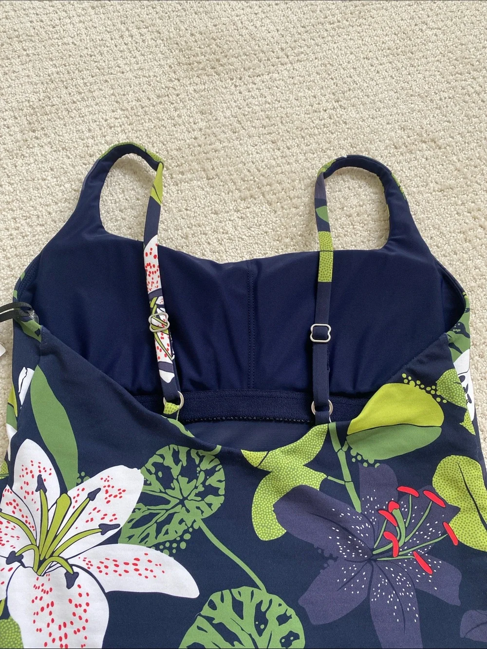Calia Navy Floral One-Piece Swimsuit